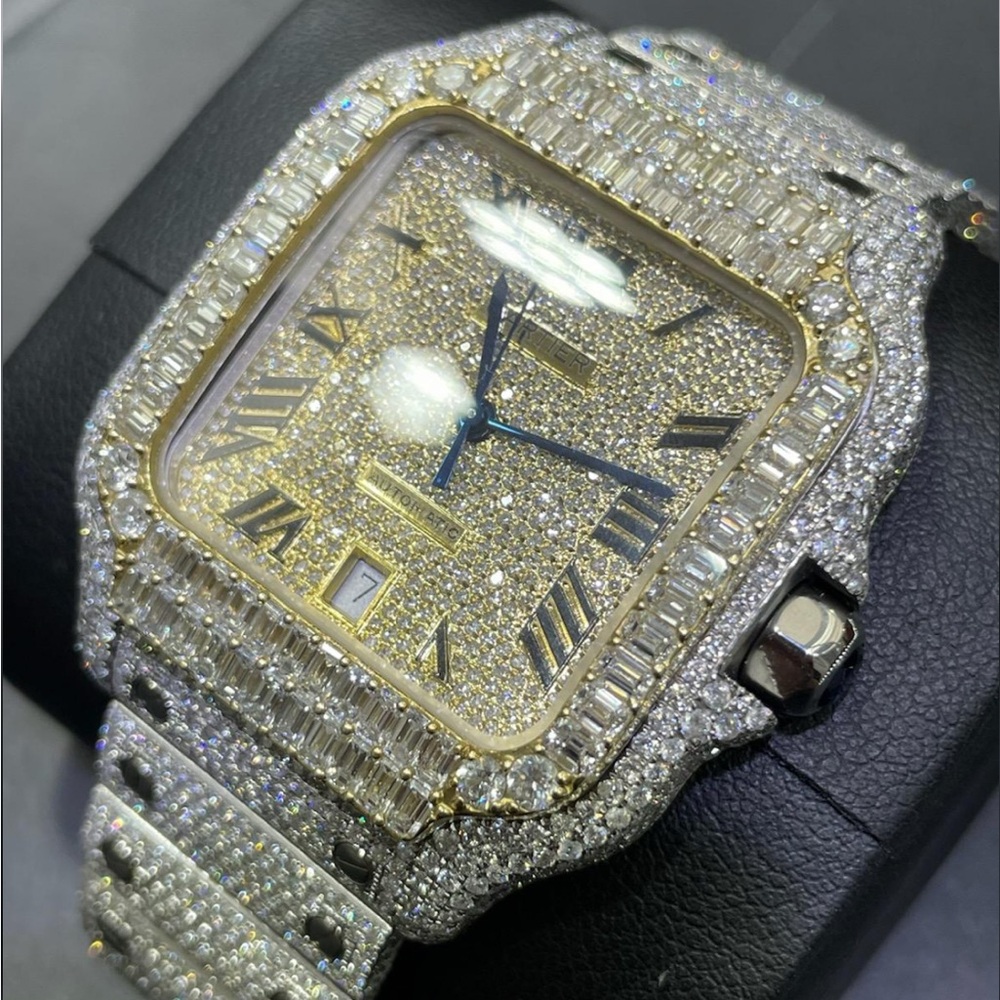 Luxury Diamond-Encrusted Watch
